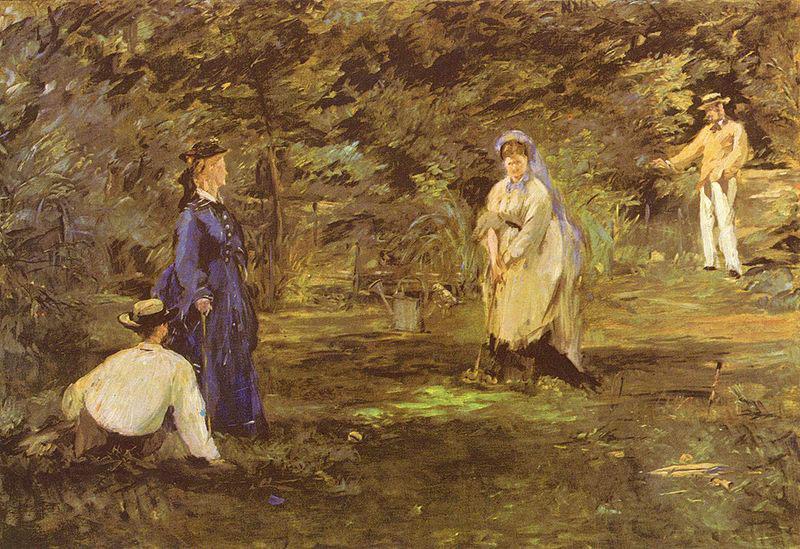 Edouard Manet Croquet-Partie oil painting picture